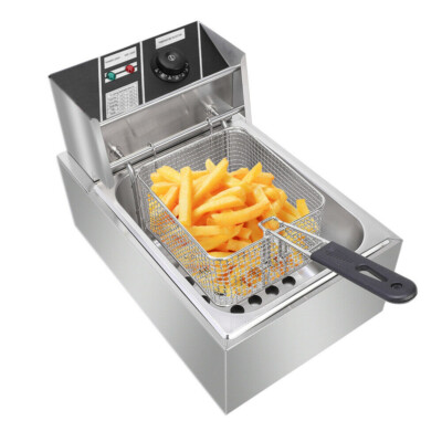 LMA 12L 3000W Single Tank Commercial Kitchen Deep Fryer with Tank Hooks - Image 3
